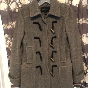 Banana Republic Gray Wool Peacoat